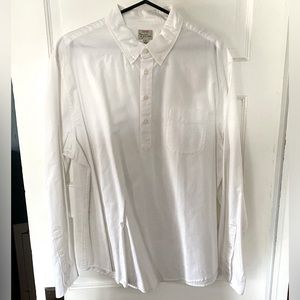 NWOT Men’s Jcrew half button down oxford size XL